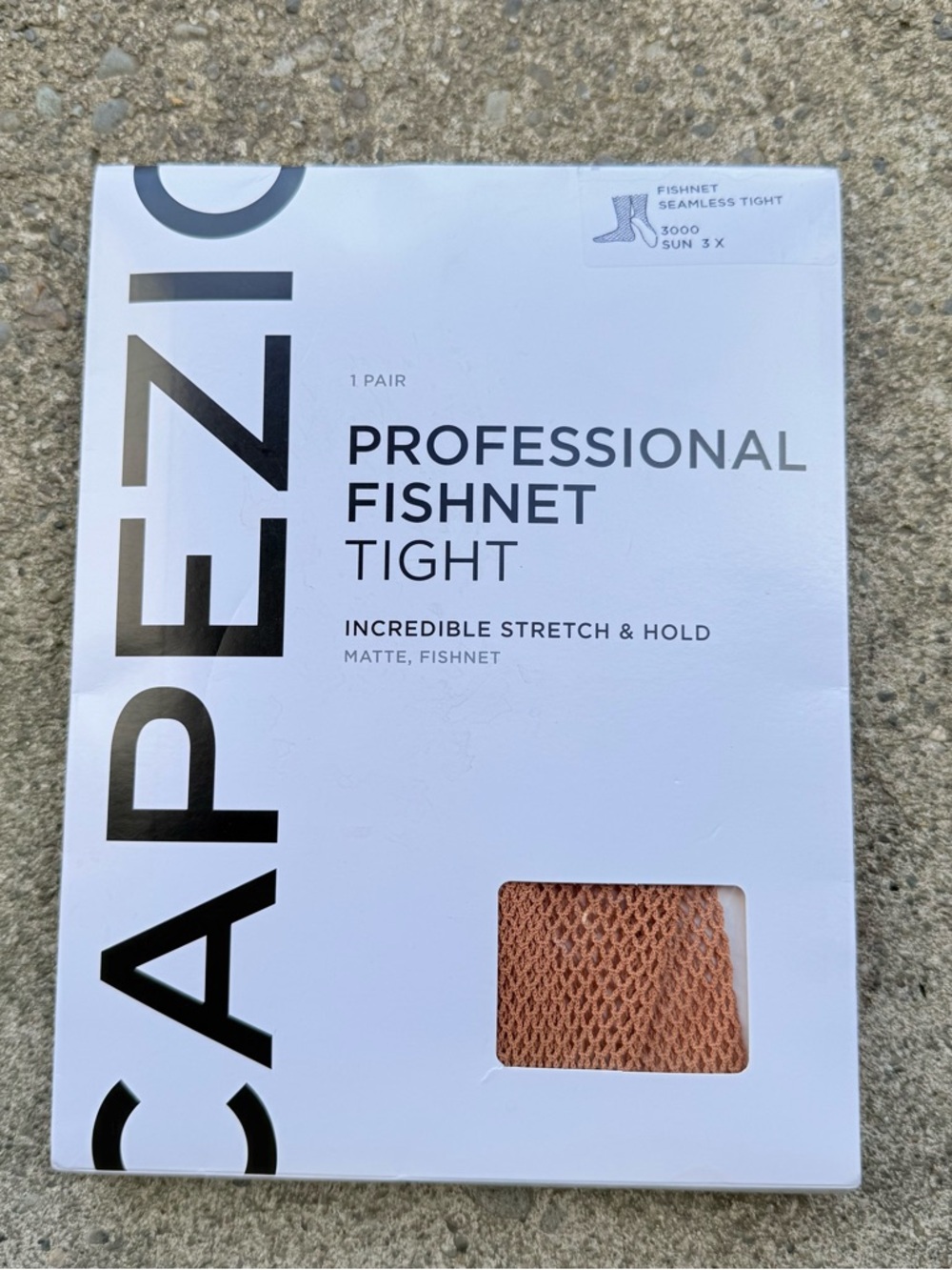 Capezio Professional Fishnet Tight 3000 SUN 3X Seamless Matte  NEW